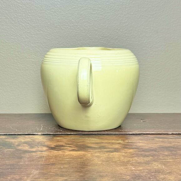 Vintage FiestaWare Pale Yellow 2 Pint Ring Handled Pitcher Jug HLC 1937-1951 - Picture 5 of 7